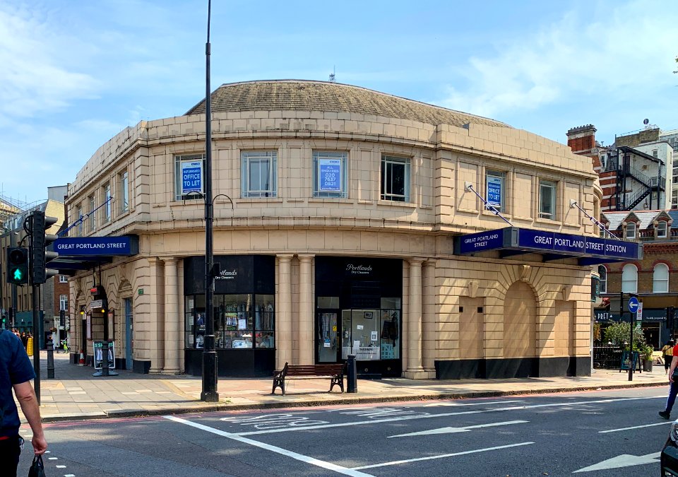 Great Portland Street station building 2020