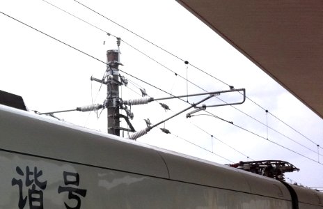 Hainan Eastern Ring Railway train electrical gear on roof - 01