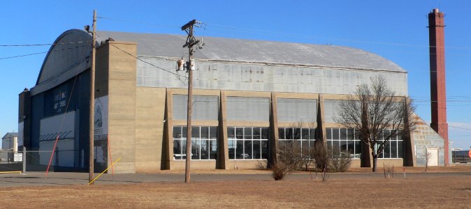 Great Bend Army Air Field hangar from SSW 1