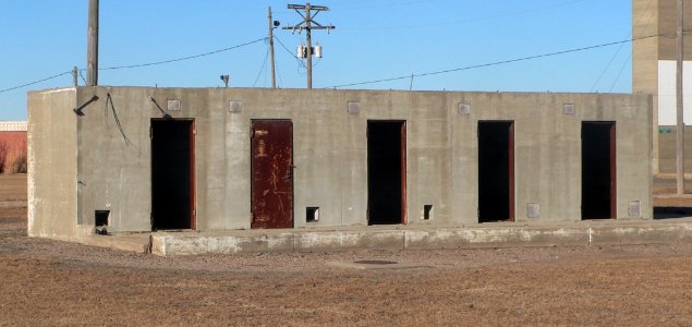 Great Bend Norden bombsight vaults, S bldg from SE 1