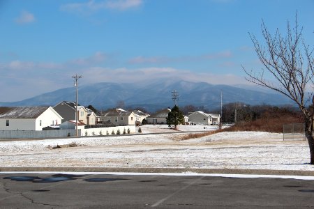 Grassy Mountain (Georgia) viewed from Eton Elementary, Jan 2018 3