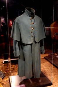 Greatcoat worn by Wisconsin Infantry member, winter of 1863-1864 - Wisconsin Veterans Museum - DSC03001