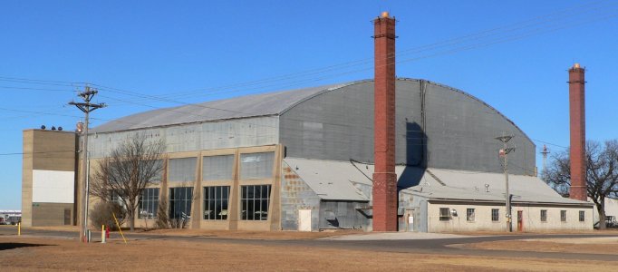 Great Bend Army Air Field hangar from SE 1