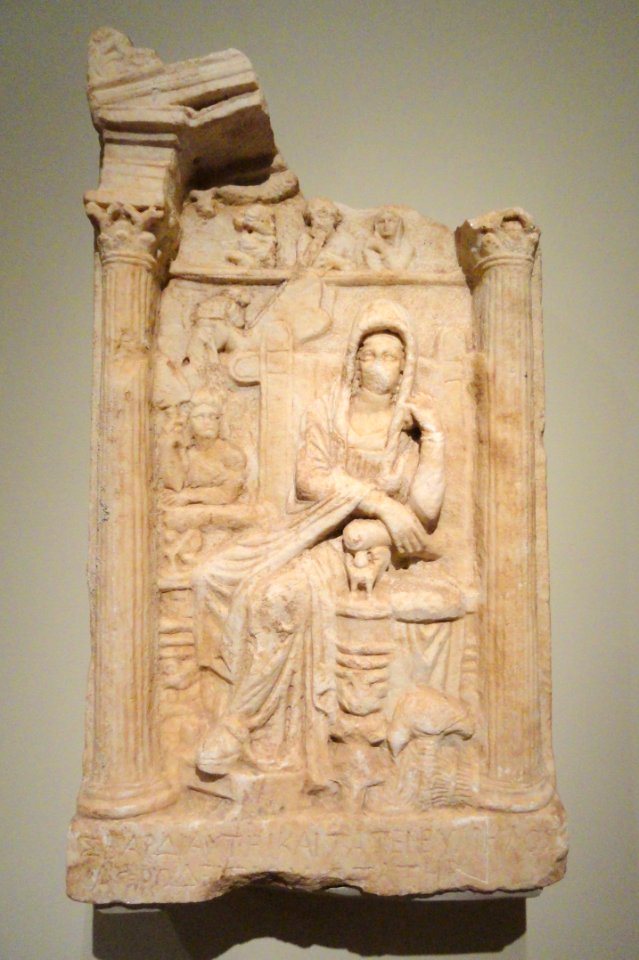 Grave Stele, about 50 BC, Greek, Asia Minor, Pamphylia - Cleveland Museum of Art - DSC08238