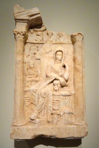 Grave Stele, about 50 BC, Greek, Asia Minor, Pamphylia - Cleveland Museum of Art - DSC08238