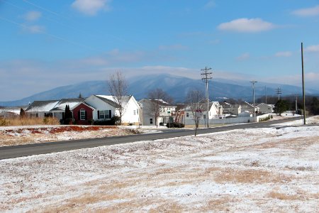 Grassy Mountain (Georgia) viewed from Eton Elementary, Jan 2018 2