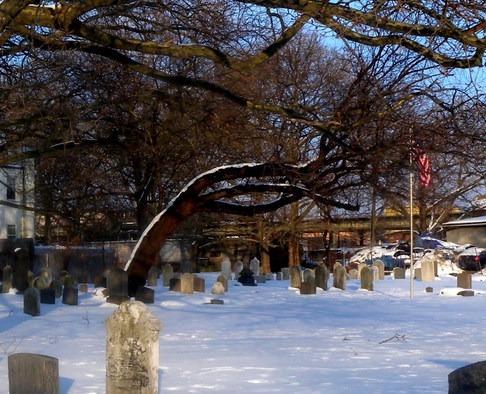 Gravesend Cemetery snow jeh