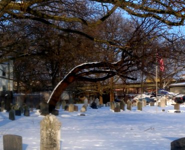 Gravesend Cemetery snow jeh