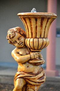 Sculpture fountain brown angel