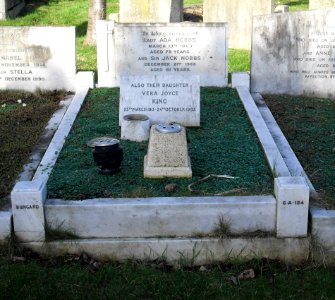 Grave of Sir Jack and Lady Ada Hobbs, Hove Cemetery (February 2011)