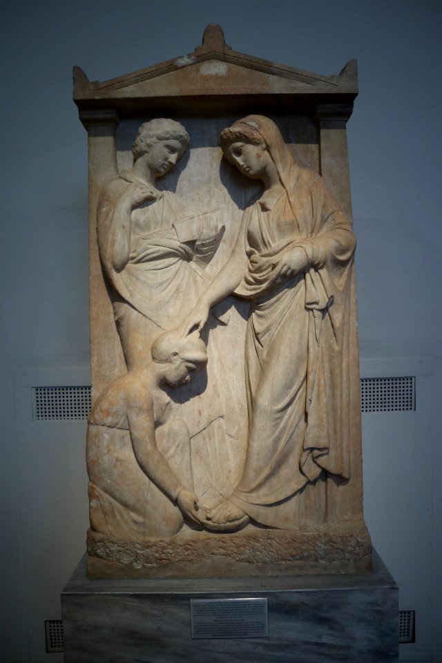 Grave stele of Amenoklea (?). 4th cent. B.C