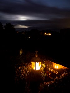 Grave under full moon in Brastad