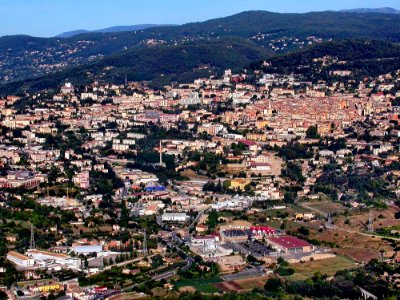 Grasse 06, vue aérienne