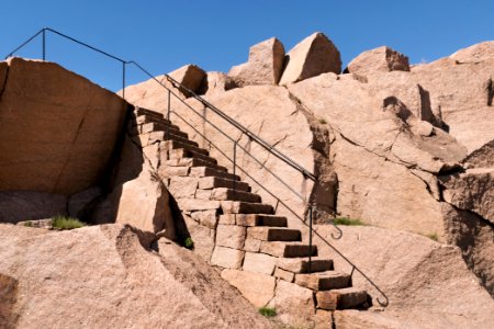 Granite stairs in Stångehuvud reserve photo