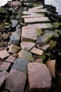 Granite stepping stones in Holländaröd