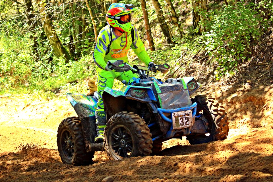 Enduro quad race motocross