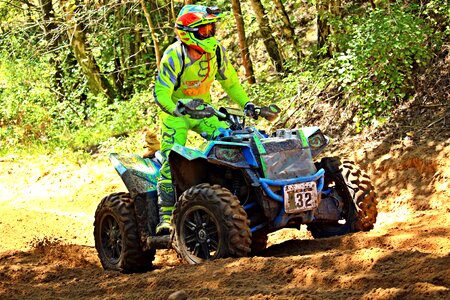 Enduro quad race motocross