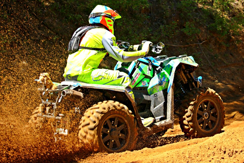 Motocross quad race motorcycle