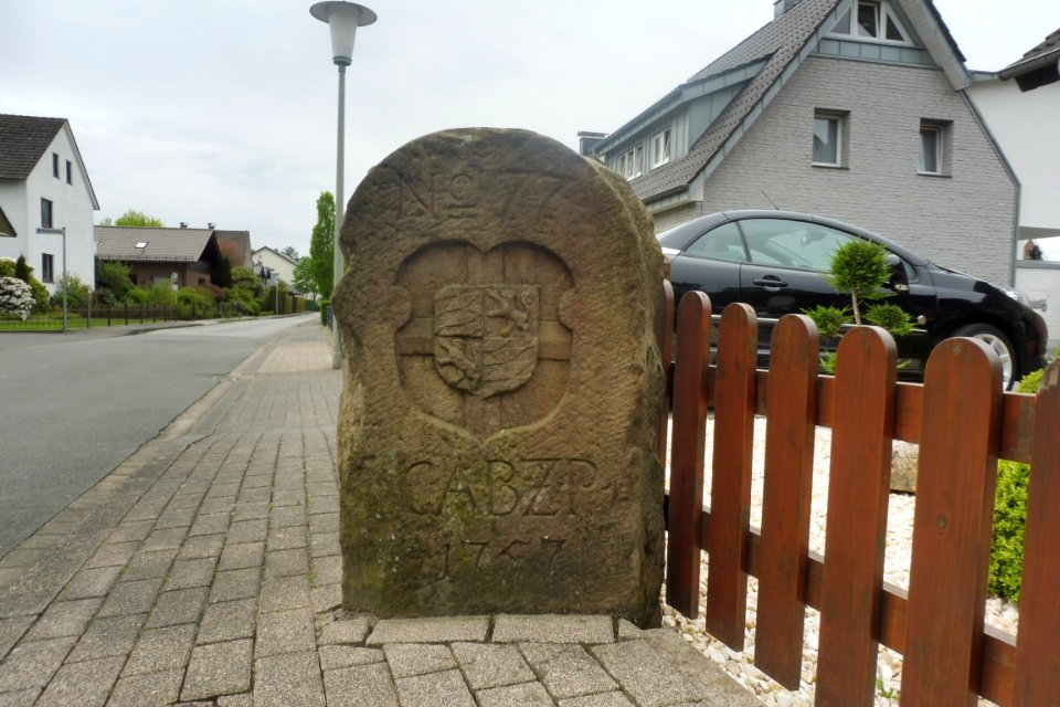 Grenzstein Paderborn-Rietberg Nr. 77 - 1. Paderborner Seite