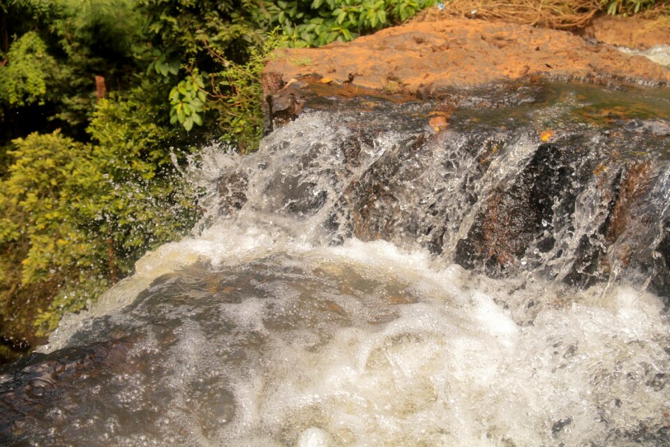 Nature waterfall brown waterfall