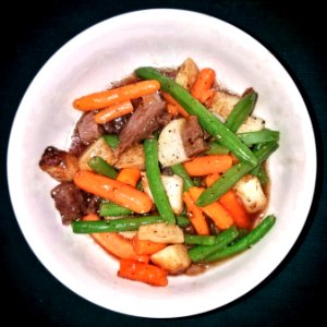 Green beans, carrots, potatoes, and beef - Arlington, MA