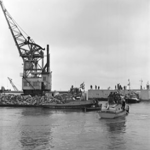 Grevelingen afgesloten vier caissons (reportage), Bestanddeelnr 913-9127