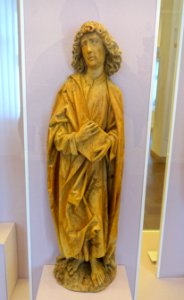 Grieving Saint John, from a crucifixion group by Tilman Riemenschneider, c. 1505, linden wood - Mainfränkisches Museum - Würzburg, Germany - DSC04694