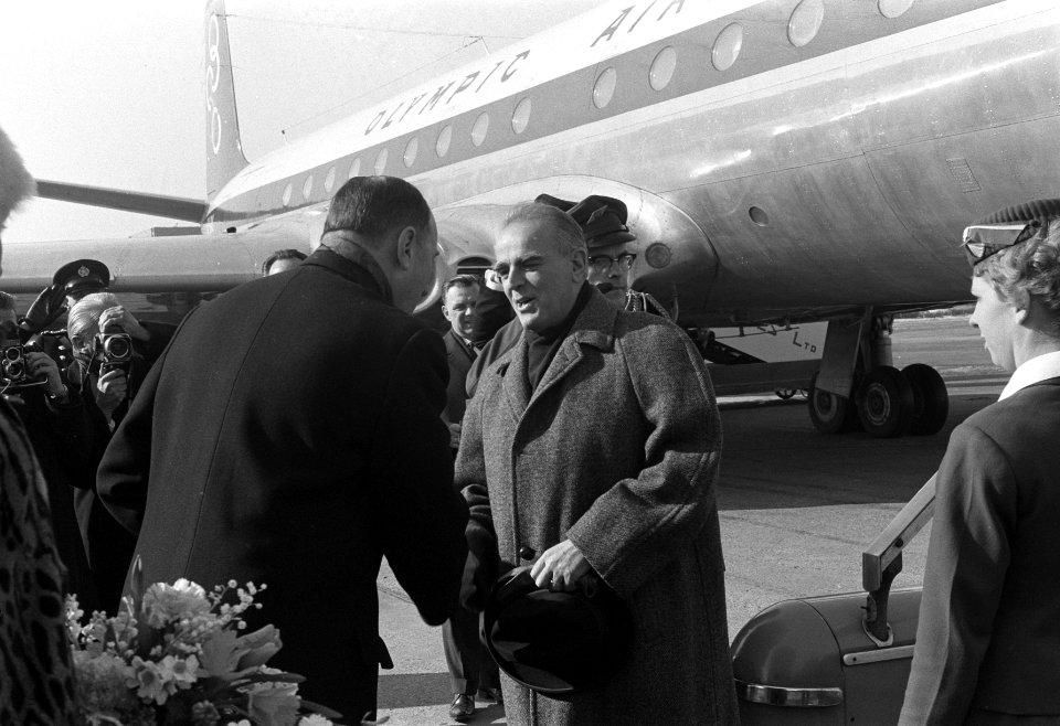 Griekse Minister President Caramanlis en Griekse Minister van Buitenlandse Zaken, Bestanddeelnr 914-8766