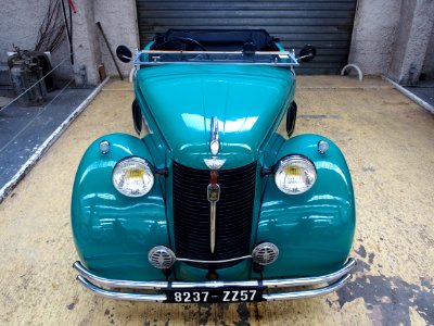 Green Austin convertible pic7