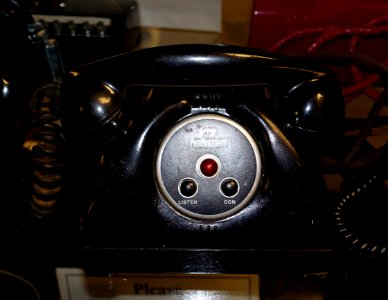 Gray PhonAudograph dictation phone - Telephone Museum - Waltham, Massachusetts - DSC08226