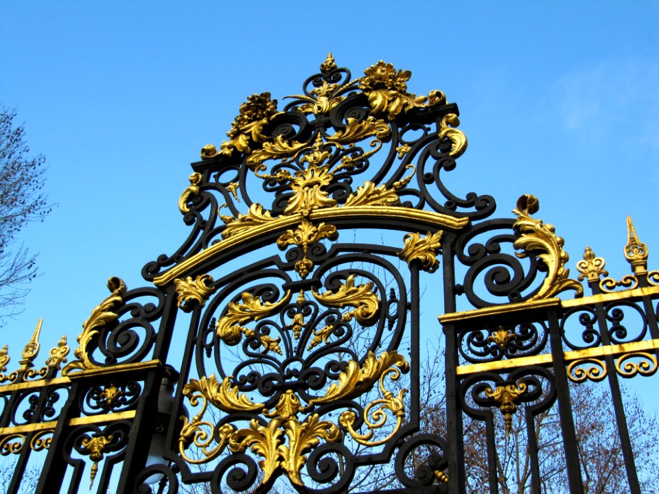Grille en fer forgé à Paris