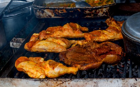 Grill for sale on the street