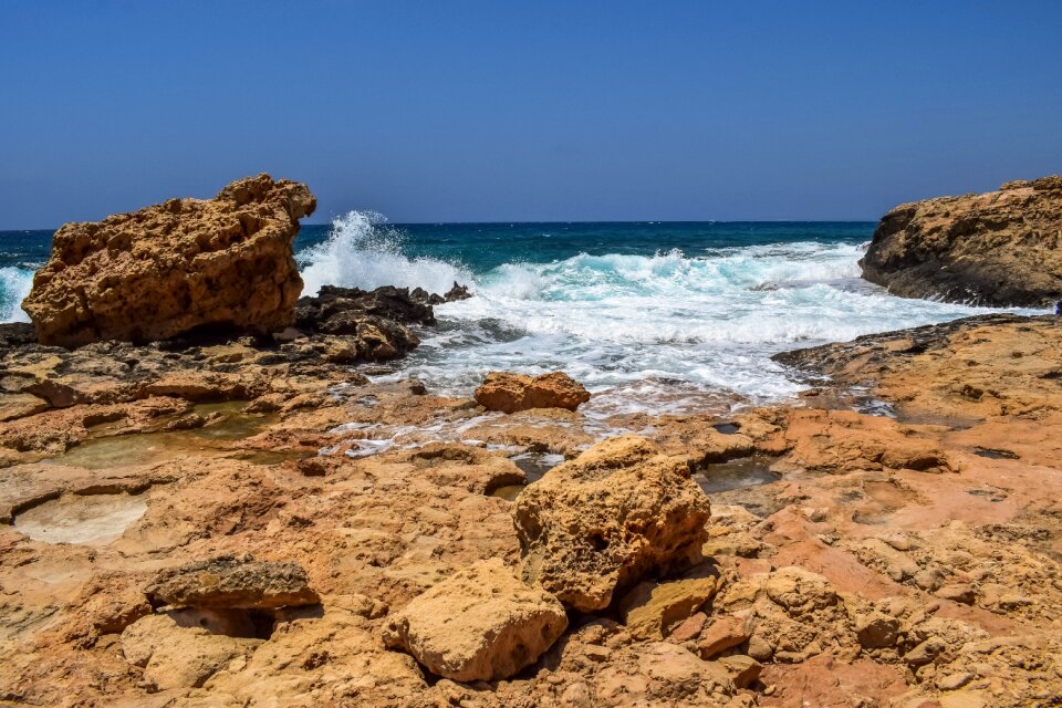 Nature blue landscape