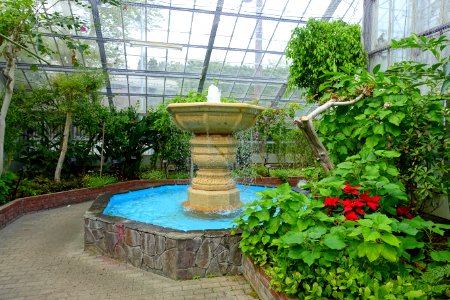 Greenhouse fountain - Gora Park - Hakone, Kanagawa, Japan - DSC08534