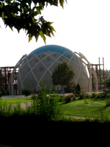 Green space - tree - sidewalk - omar khayyam planetarium - Nishapur 4