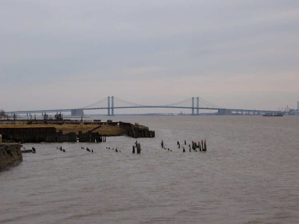 Grayness of the Delaware Memorial Bridge