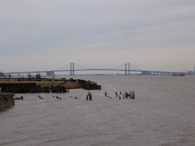 Grayness of the Delaware Memorial Bridge