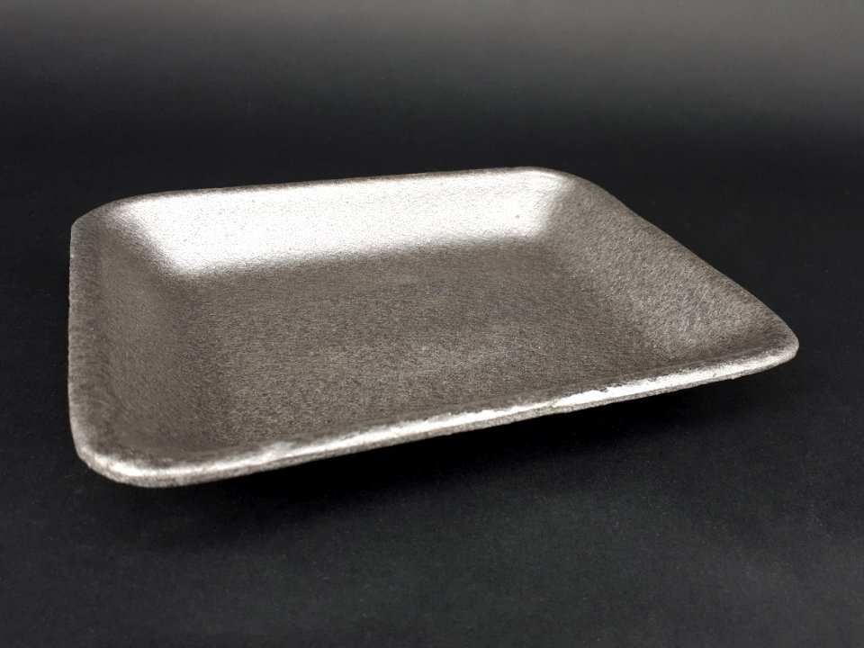 Gray foam tray - 18 x 13.5 cm A2