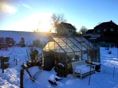 Greenhouse and kitchen gardens photo
