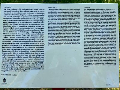 Gravfält Kville 511.1 informationstavla