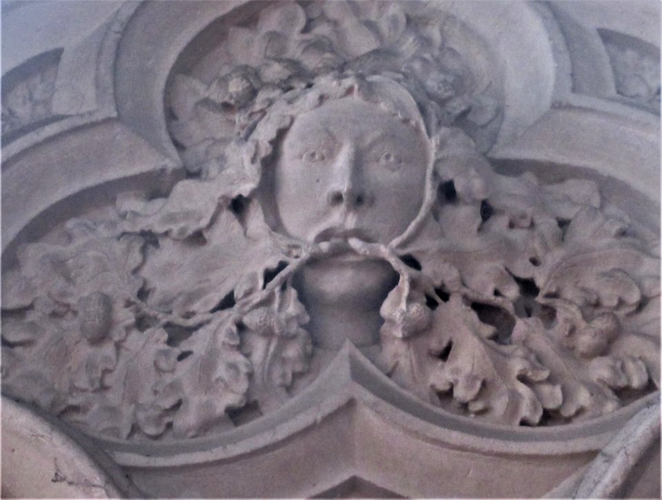 Green woman, St Thomas, Winchelsea