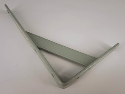 Gray metallic shelf bracket - 20 x 12 cm - D photo