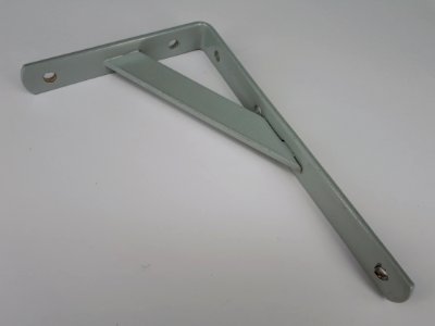 Gray metallic shelf bracket - 20 x 12 cm - C