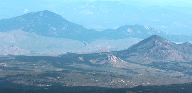 Green Mountain (Kenosha Mountains) and Thunder Butte viewed from Pikes Peak 2