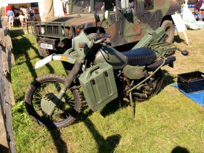 Green Harley Davidson military motorcycle