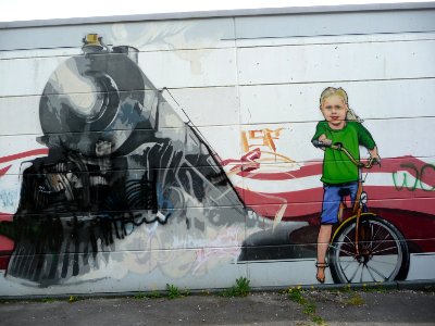Graffiti on Nordbahntrasse in Wuppertal 08