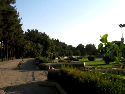Green space - tree - sidewalk - omar khayyam planetarium - Nishapur 6