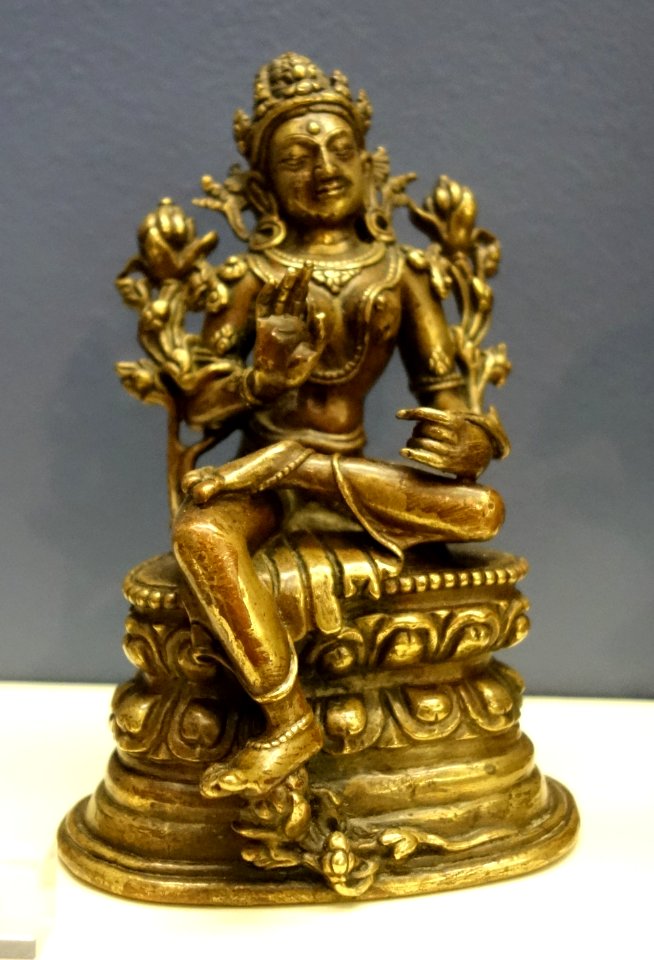 Green Tara, Tibet, 11th century AD, bronze - Fitchburg Art Museum - DSC08837