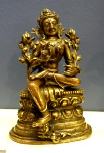 Green Tara, Tibet, 11th century AD, bronze - Fitchburg Art Museum - DSC08837