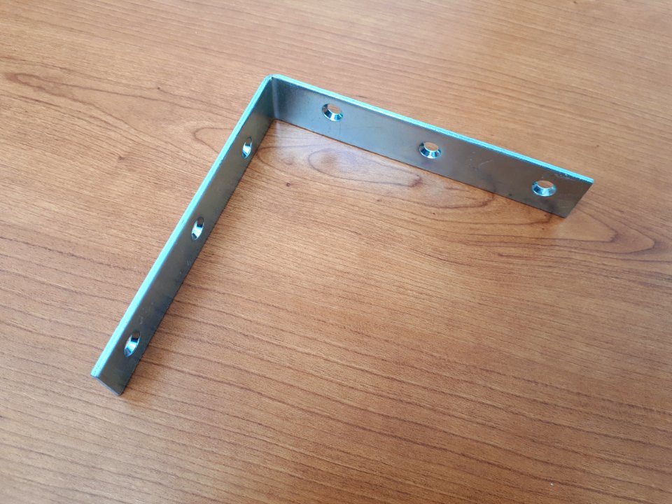 Gray angle bracket - 12.5 cm - WB